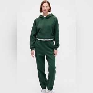 GAP High Rise Vintage Soft Joggers Size XS Deep Hunter Green